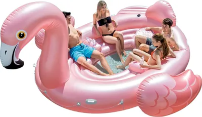 Immagine prodotto di Piscina galleggiante Fenicottero 422x373x185 cm - Isola Party forma Fenicottero Intex 57267 NP