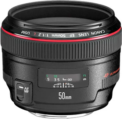 Produktbild von Canon EF 50mm f/1.2L USM Objektiv, 8/6, Canon EF