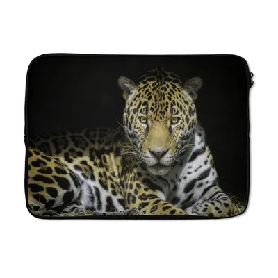 Produktbild von MuchoWow® Laptop Hülle 14 ZollJaguar - Sonne - Höhle Laptoptasche - Laptoptasche - Stoßsicher - Schutzhaube