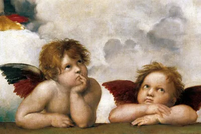 Produktbild von Rafael Art Print Obraz - Rafaelův anděl (Detail) (80 x 120 cm)