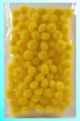 Immagine prodotto di Pompon gialli da 10 mm, 100 pezzi - Galeria Hobby