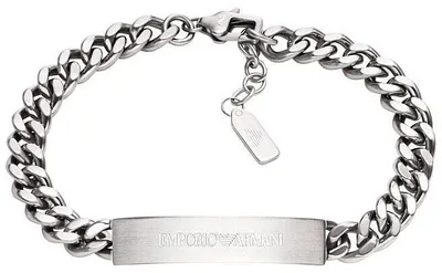 Produktbild von Armbanden   Mit Platte Emporio Armani Silber   Kollektion  - mann