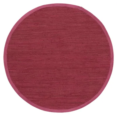 Produktbild von Flickenteppich rund Chindi Uni waschbar Ø 60 cm Lila
