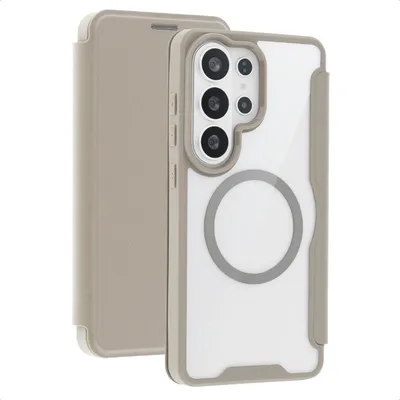 Productafbeelding van imoshion Transparante Bookcase met MagSafe voor de Samsung Galaxy S26 Ultra - Beige