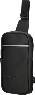 Produktbild von Damen Tasche Schultertasche Umhängetasche Crossover Bag Plane Handtasche Schwarz