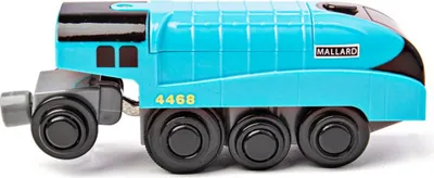 Obrázek produktu pro Bigjigs Rail Elektrická lokomotiva Mallard modrá