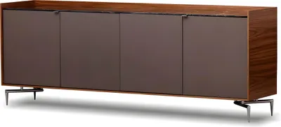 Obrázok produktu pre Hnedá drevená konzola v elegantnom modernom dizajne