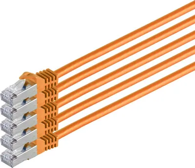 Produktbild von RJ45 Patchkabel m. CAT 7 Rohkabel  PIMF or. 0,25m