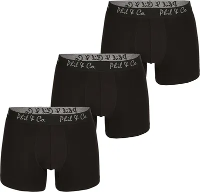 Produktbild von Phil & Co. Berlin Herren Retro Pants 3-Pack Jersey Core - Black - Größe L