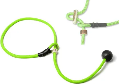 Produktbild von Mystique® Field trial Kurzführer 6mm mit Zugbegrenzung neon grün 80cm