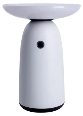 Produktbild von LED Solarleuchte "ADA" H: 22,5cm weiß, Lampe für den Außenbereich im Modern-Style, aus Metall und Kunststoff in weiß, 22,5 cm hoch, Ø 16 cm, LED Platine – dimmbar – mit Berührungssensor – zusätzlicher uSB Typ C-Ladeanschluss – Dämmerungssensor