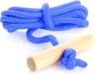 Produktbild von com-four® Premium Schlittenleine mit Holzgriff, extra Starkes Rodelzubehör Zugseil für Schlitten,  Germany!