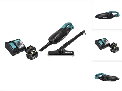 Obrázek produktu pro Akumulátorový vysavač Makita DCL 182 RF B 18 V černý + 2x akumulátor 3,0 Ah + nabíječka