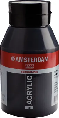 Produktbild von Amsterdam Standard Series Acrylfarbe Flasche 1000 ml Oxidschwarz 735