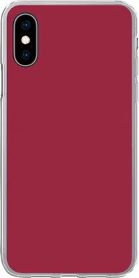 Produktbild von MuchoWow® Handyhülle Schutzhülle Hülle für Telefoonhoesje iPhone X Rot - Einfarbig Silikon Softcase Handy Hülle - Handyhülle