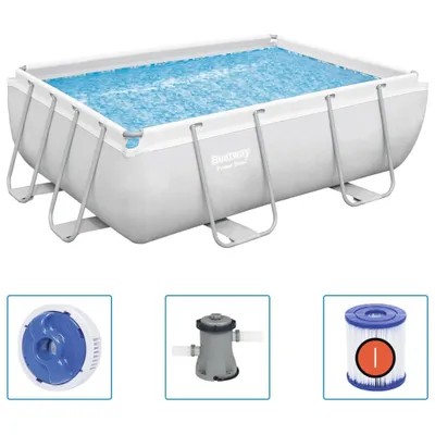 Produktbild von Bestway Power Steel Pool-Set Rechteckig 282x196x84 cm