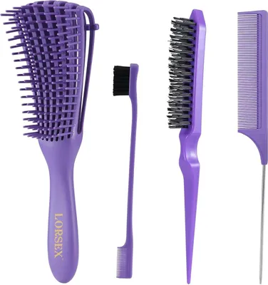 Produktbild von Haarbürste Entwirrbürste Afro Naturhaar Lockiges Haar Set