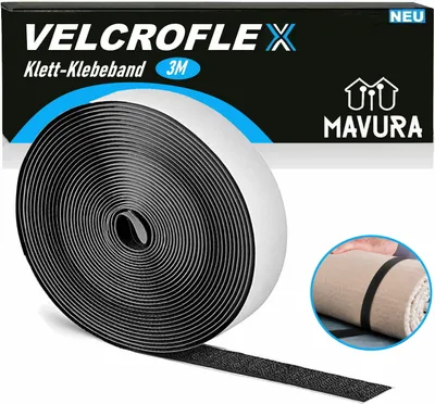 Zdjęcie produktu dla Taśma rzepowa VELCROFLEX Samoprzylepna taśma rzepowa Dwustronna taśma rzepowa
