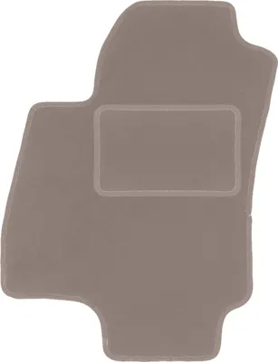 Produktbild von Fahrerfußmatte Velours beige passend für Opel Astra G (1998-2009, Limousine, Kombi, Schrägheck) – mit Befestigungen – passgenau