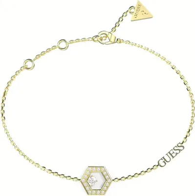 Immagine prodotto di Bellissimo bracciale placcato oro con zirconi Lunghezza: 21 cm
