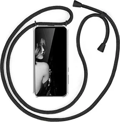 Produktbild von Silikonhülle für Samsung Galaxy Note 20 transparent + schwarzes Schlüsselband