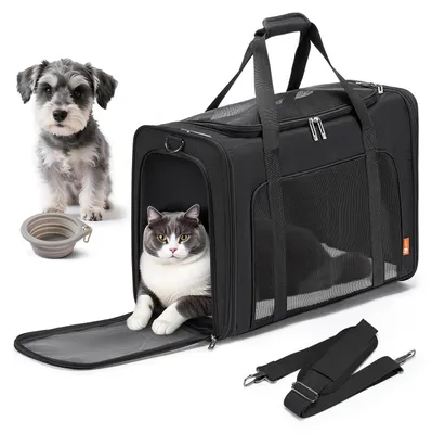 Haustiertasche 55x40x23 cm, faltbar, für Hunde & Katzen bis 12 kg