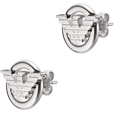 Productafbeelding van Oorbellen. Oorbellen met steekjes. Emporio Armani. Zilver. Collectie - dames