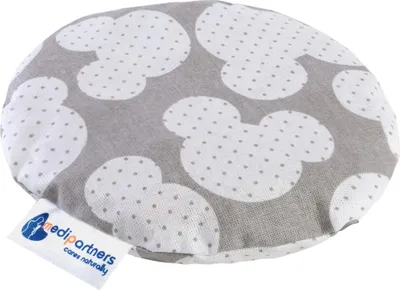 Zdjęcie produktu dla Poduszka z pestkami wiśni, poduszka termiczna, poduszka z nasionami dla niemowląt 180g okrągła 15cm Miki