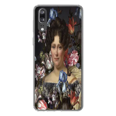 Produktbild von MuchoWow® Handyhülle Schutzhülle Hülle für Huawei P20 Kunst - Blumen - Dubois Drahonet Silikon Softcase Handy Hülle - Hardcover