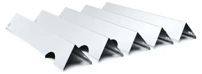 Produktbild von Edelstahl Brennerabdeckung passend für Weber Genesis 2 200er, 300er 2013-, Farbe:5 Leisten Glänzend Flame