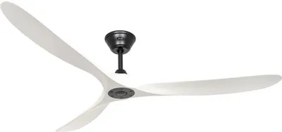 Obrázok produktu pre Energeticky úsporný stropný ventilátor s diaľkovým ovládaním Eco Genuino matná čierna / matná biela 180 cm