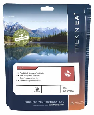 Zdjęcie produktu dla Trek’n Eat 30202001, Wołowina, 160 g, Laktoza, Mleko, 648 kcal, 24 g, 104 g