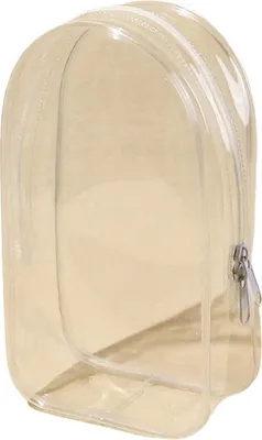 Immagine prodotto di INF Custodia trasparente in PVC, 19x11x6 cm, per bambole, trucchi e cancelleria Trasparente