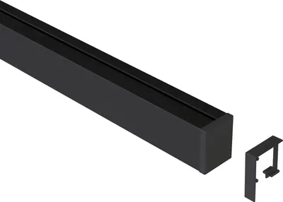 Produktbild von Linero MosaiQ Wandprofil 1200 mm Aluminium schwarz