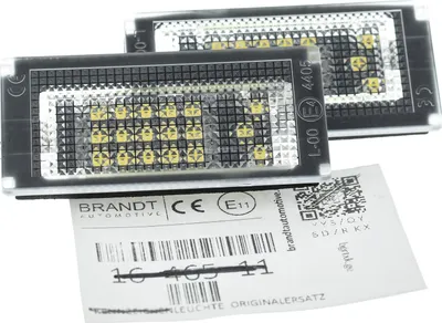 Produktbild von BRANDT AUTOMOTIVE Kennzeichenleuchten LED kompatibel mit Mini R50 R53 2001-2006 CABRIO R53 04-08 Cooper S One Kennzeichenbeleuchtung