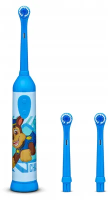 Produktbild von Huslog PAW Patrol Kinderzahnbürste Chase, oszillierend, 3 Aufsteckbürsten, blau