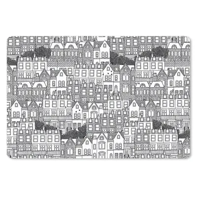 Produktbild von MuchoWow® Schreibtischunterlage Haus - Muster - London 60x40 cm - XXL Mauspad - Großes Mauspad