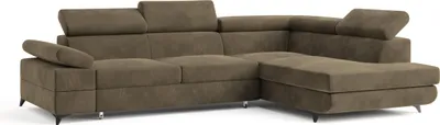 Produktbild von Masseno Ecksofa FAVIEN R-S mit Schlaffunktion L-Form, Sofa mit Bettkasten, Wohnzimmersofa, Couch, Soffa, Bettsofa, Couchgarnitur- Beige, MONOLITH 09