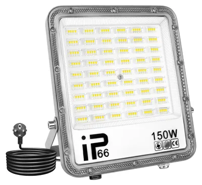 LED-Strahler 150W, 15000lm, 6000K, IP66, mit Stecker