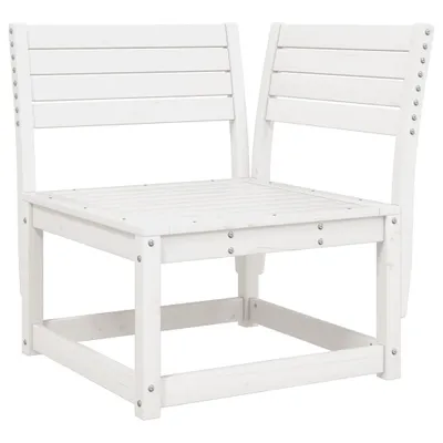 Image de vidaXL Canapé d'angle de jardin blanc 73x73x78 cm pin massif