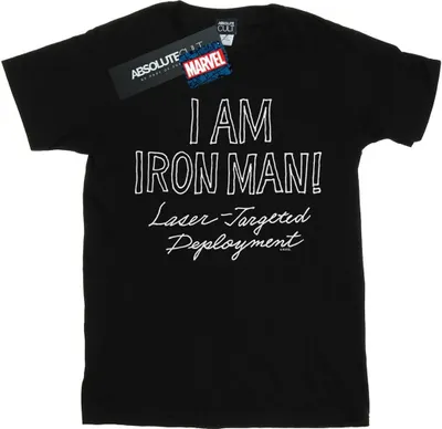 Produktbild von Marvel - "I Am Iron Fist Man" T-Shirt für Damen BI40150 (XXL) (Schwarz)