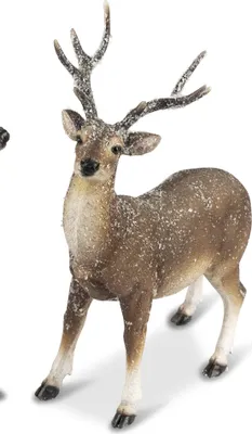 Produktbild von Dekofigur Hirsch B WINTERZEIT stehend H. 30cm natur braun geeist Formano W25