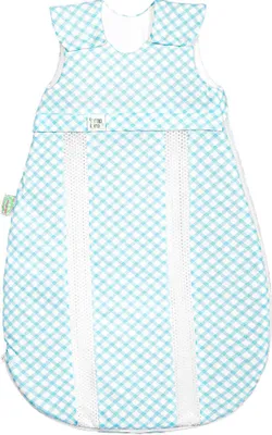 Produktbild von Odenwälder Jersey-Schlafsack primaklima check soft mint 70 cm