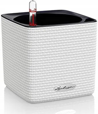 Produktbild von Lechuza Cube Color 14 Blumentopf Weiß
