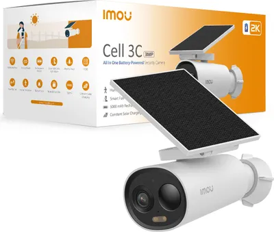 Obrázok produktu pre Imou Cell 3C All in One, IP bezpečnostná kamera, Vonkajší, Bezdrôtový, 50 m, Múr, Biela