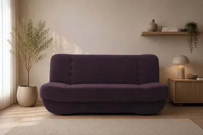 Produktbild von MOEBLO Schlafsofa PAFOS – Sofa Kippsofa Klappsofa Click-Clack Couch mit Bettkasten und Schlaffunktion (BxHxT): 192x90x87 cm (RINO 22- Violett)