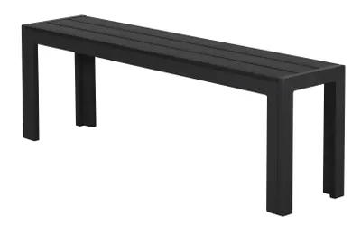 Image de Ikky Banc de jardin, 132 cm, noir/noir.