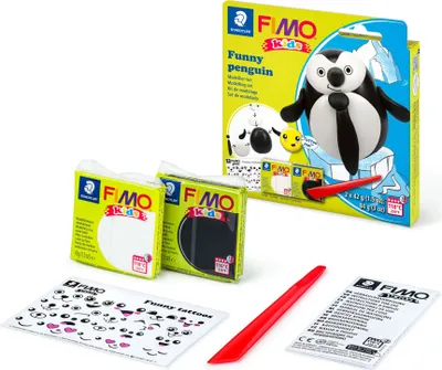 Image de FIMO Kids 2x42g kit + accessoires Pingouin
