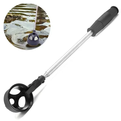 Produktbild von Golf Ball Retriever 1 Stück, Teleskopisch Bis 195 Cm, Edelstahl Golfball Greifer Mit Automatischer Verriegelung, Für Wasser Und Grün
