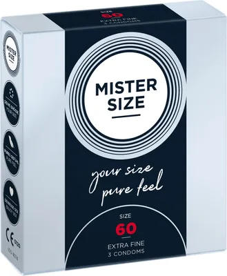 Produktbild von 3er Mister Size Kondome 60mm - Gefühlsecht & Extra Feucht